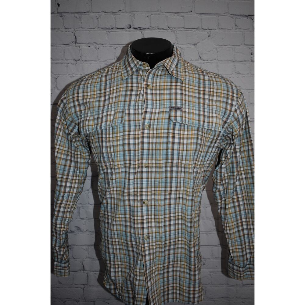 Columbia Titanium Fishing Shirt Men Size Large Performance Camping Hiking Vented - Picture 8 of 8